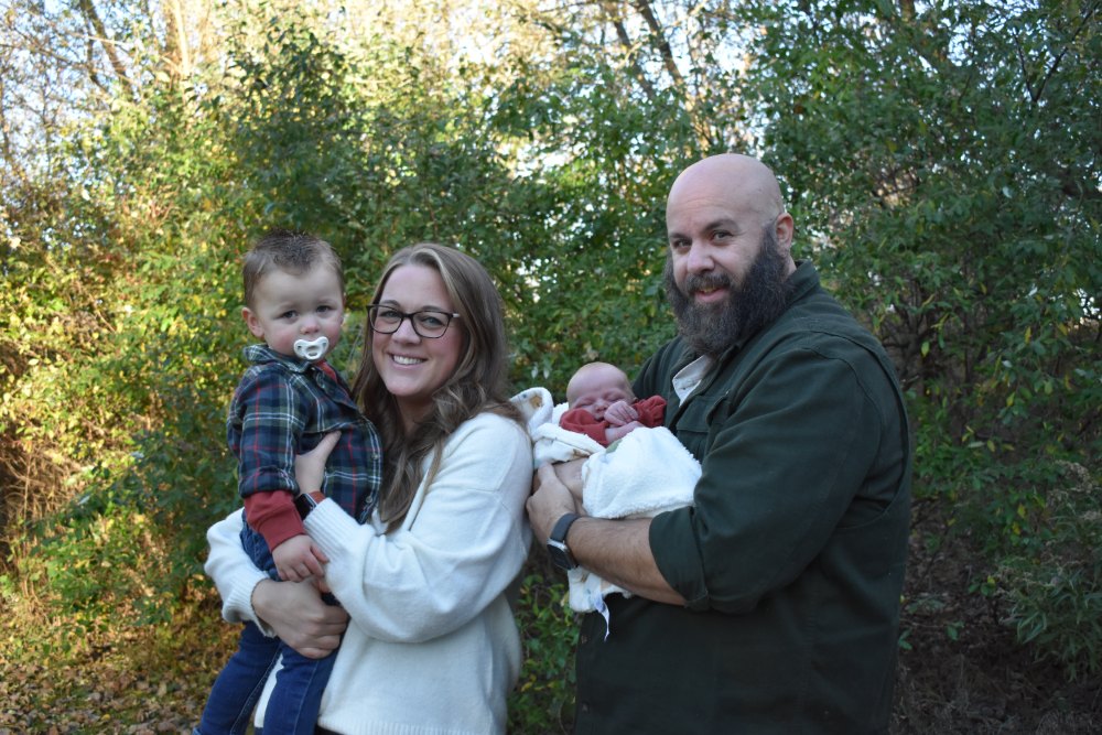 Joel Rightler with his family